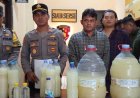 Puluhan Liter Miras Disita dalam Razia Rutin Polsek Muntilan